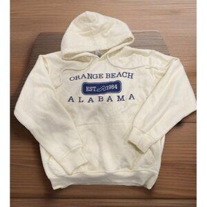 Orange Beach Alabama US  Apparel Hoodie Yellow Size Small Pouch Pockets Summer